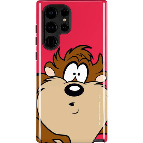 Looney Tunes Tasmanian Devil Zoomed In Galaxy Cases